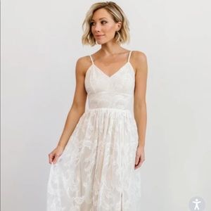 White Cozette Lace Gown from Baltic Born